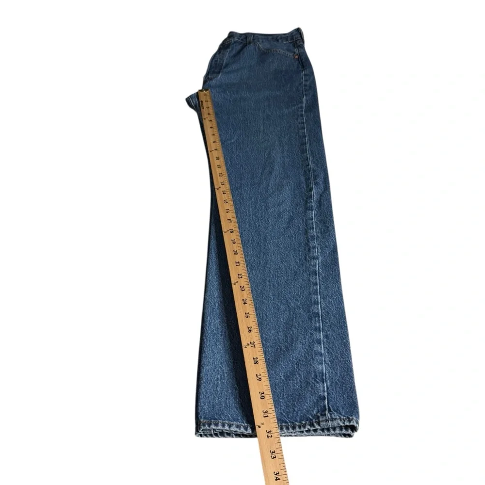 Levi's 501 Original Mid Rise Regular Fit Straight Leg Jeans Denim Pants Men's 36